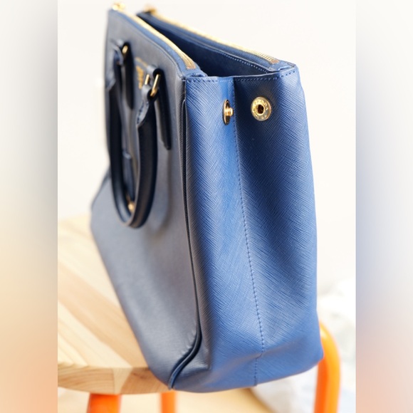 🔵 Large PRADA Galleria Saffiano Bluette - Picture 12 of 12